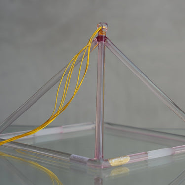 11" G# - 10 Pink Aura Gold Pyramid - The Sound Healing Studio