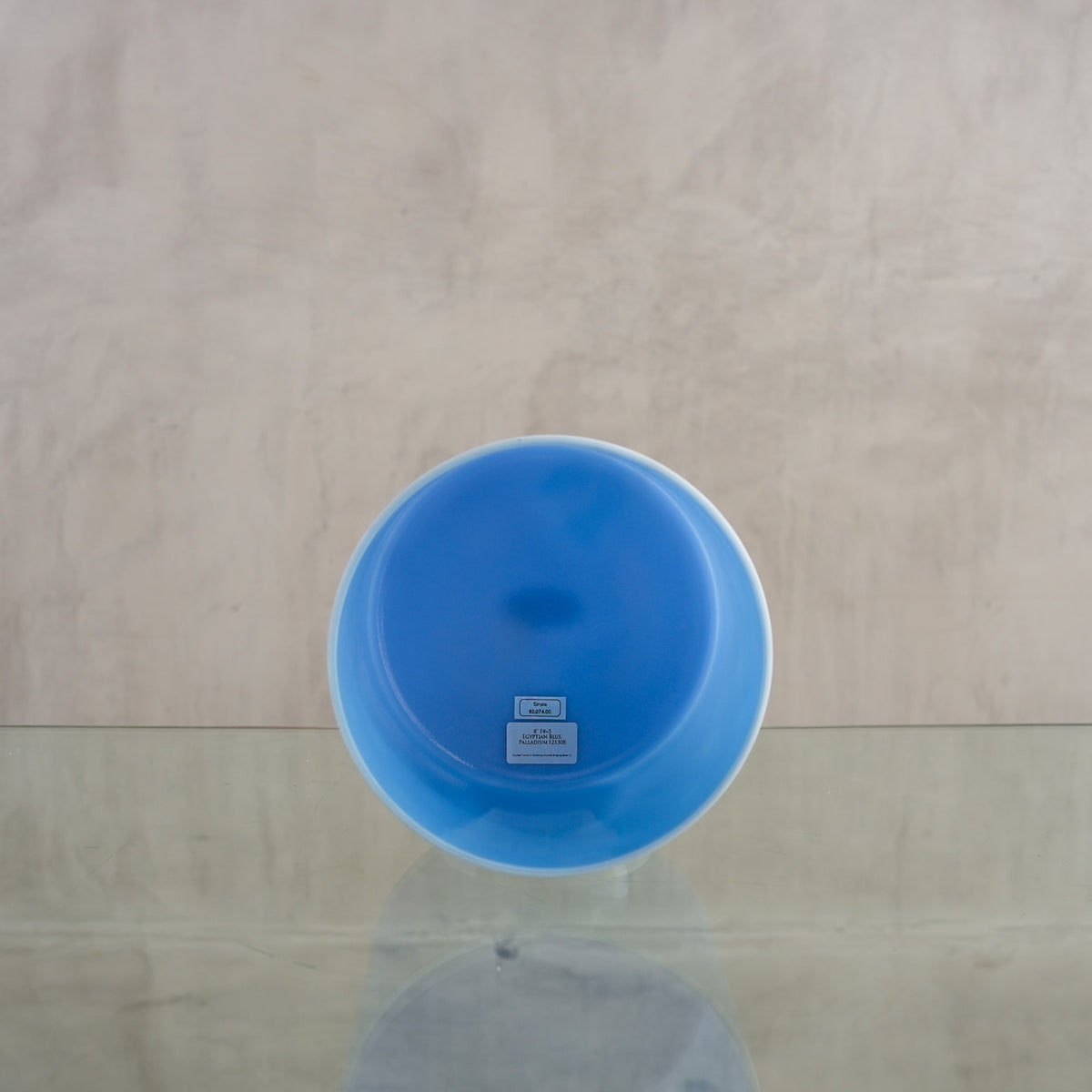 Crystal singing bowl 121308, facing view