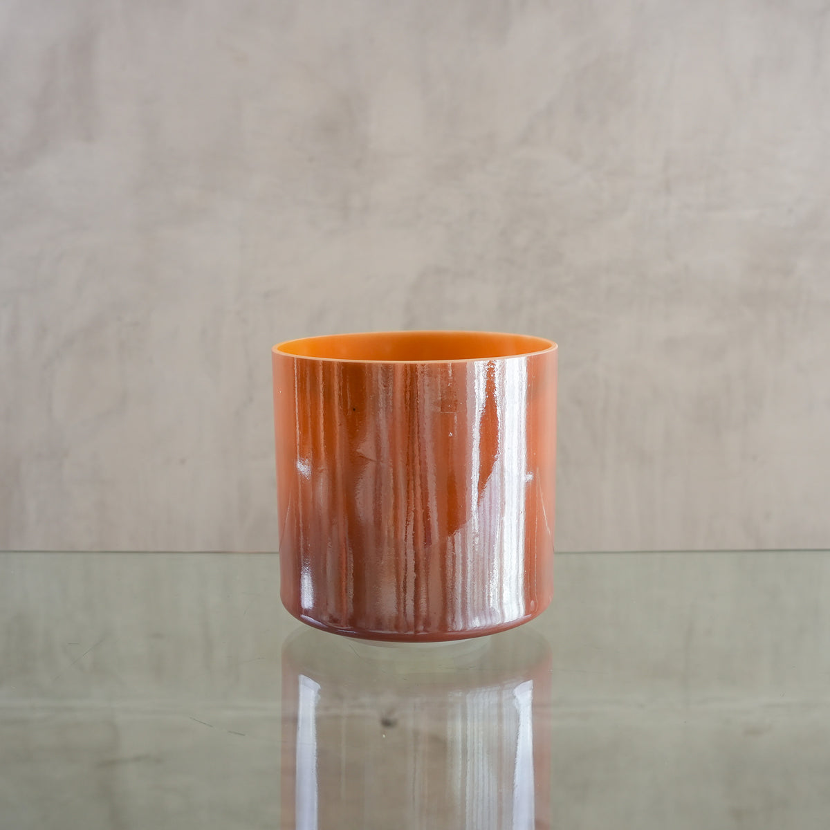 Crystal singing bowl 124832, upright view