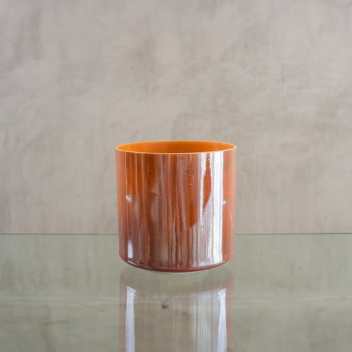 Crystal singing bowl 124832, upright view