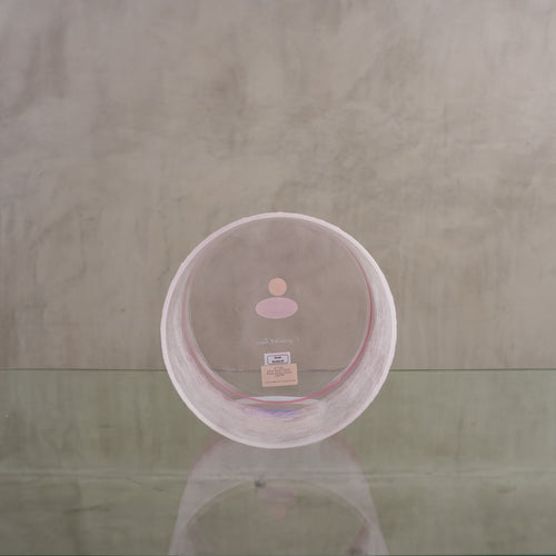 Crystal singing bowl 130199, facing view