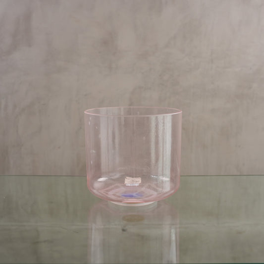 Crystal singing bowl 131466, upright view