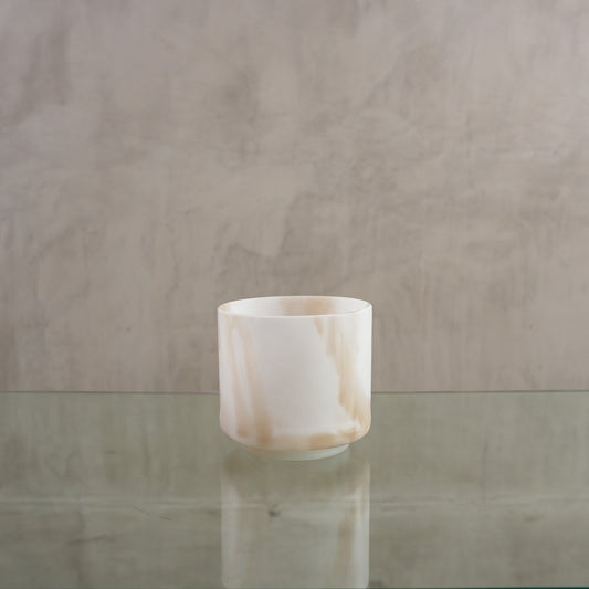 Crystal singing bowl 132640, upright view
