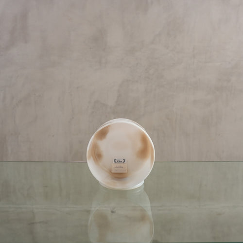 Crystal singing bowl 132640, facing view