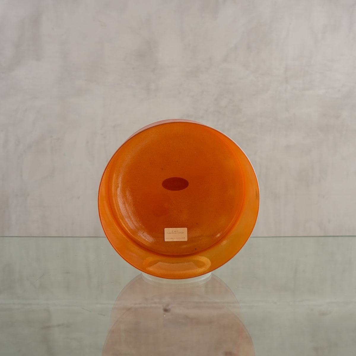 Crystal singing bowl 133520, facing view