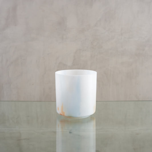 Crystal singing bowl 136347, upright view