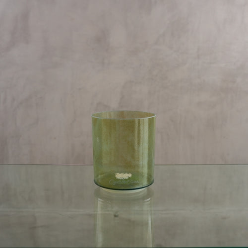 Crystal singing bowl 136770, upright view