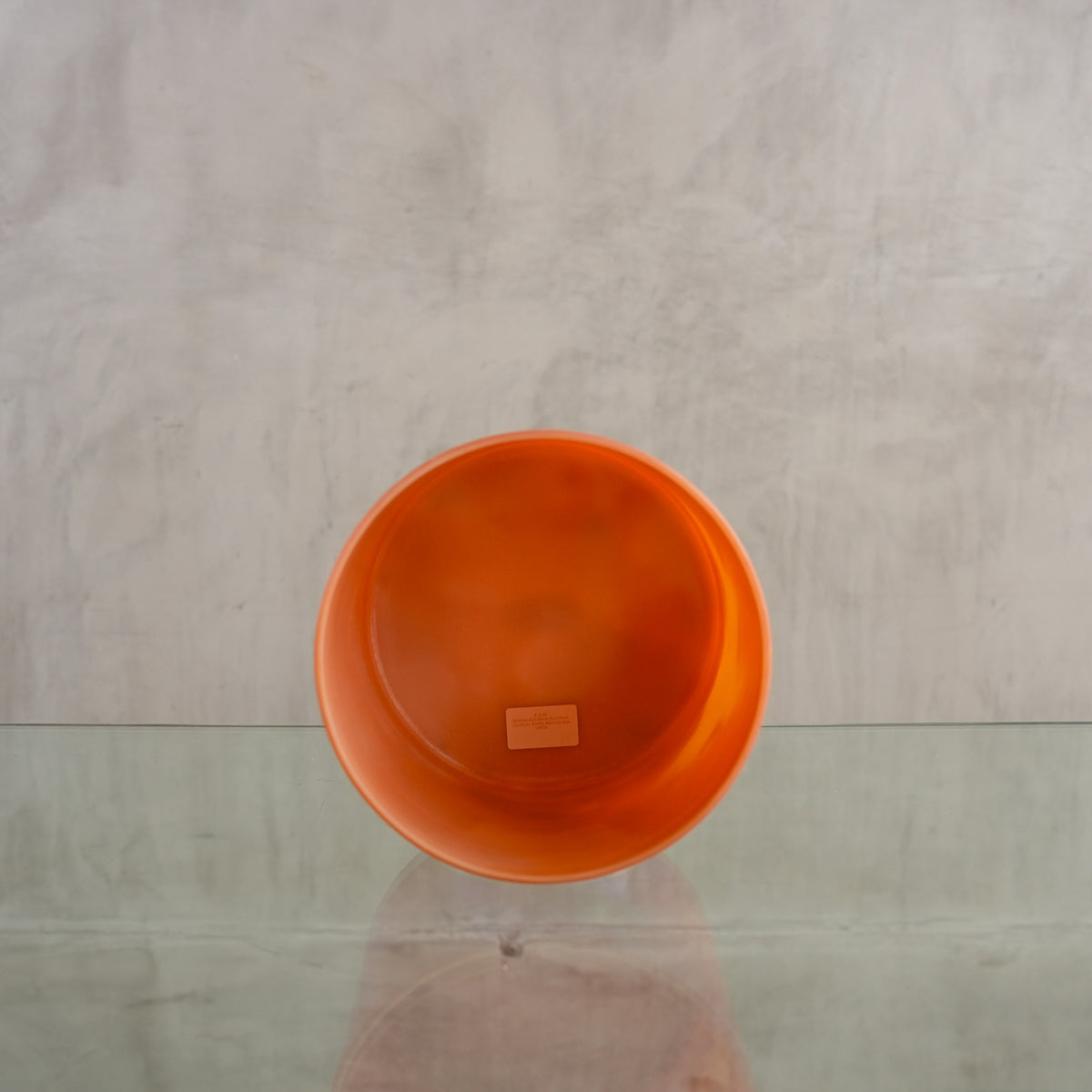 Crystal singing bowl 139754, facing view