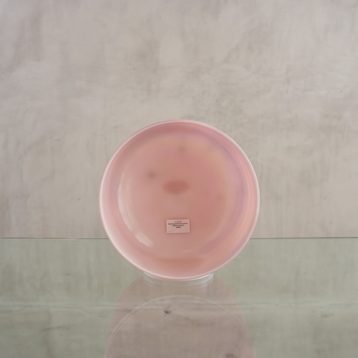Crystal singing bowl 143466, facing view