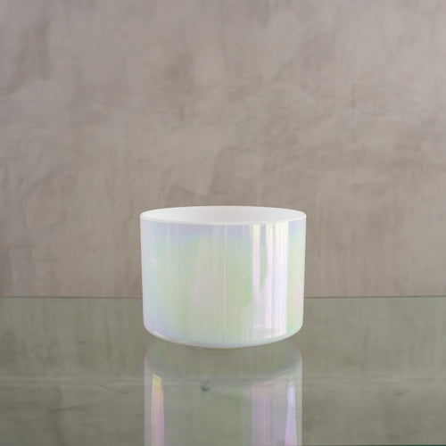 Crystal singing bowl 146896, upright view