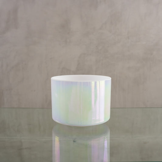 Crystal singing bowl 146896, upright view