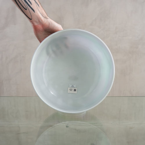 Crystal singing bowl 150263, facing view