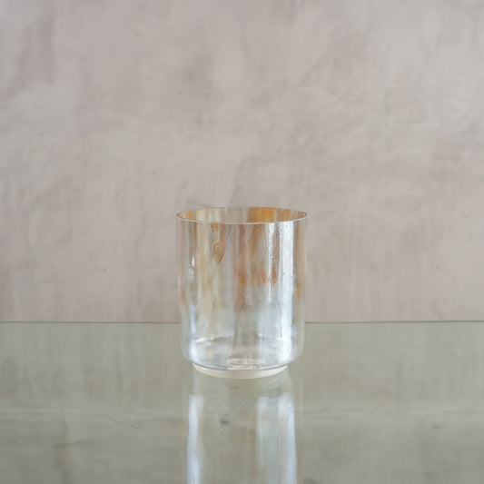 Crystal singing bowl 152376, upright view