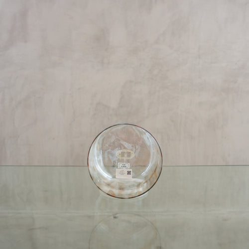 Crystal singing bowl 152376, facing view