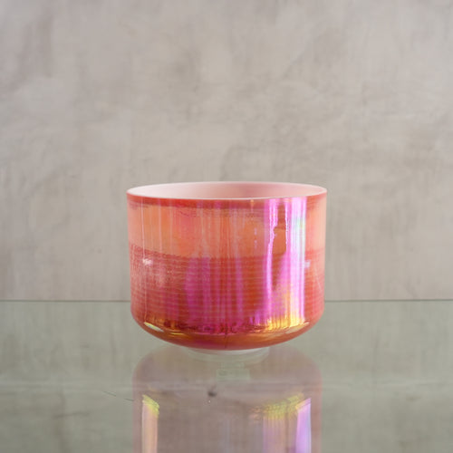 Crystal singing bowl 153441, upright view