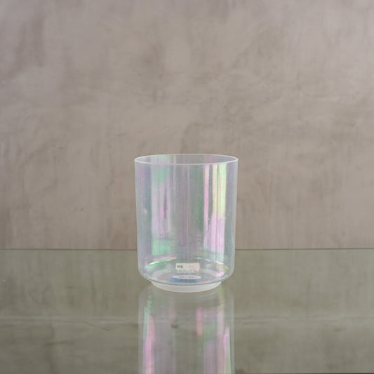 Crystal singing bowl 153503, upright view