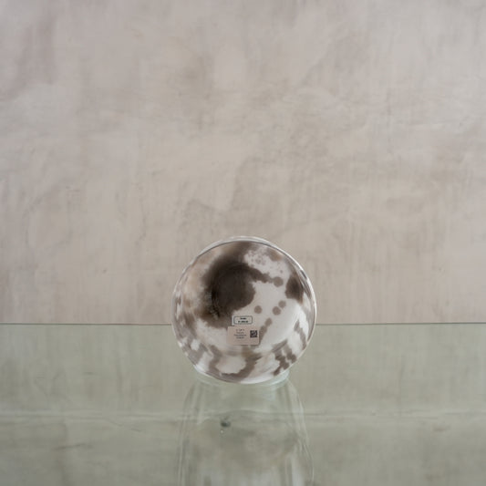 Crystal singing bowl 153653, facing view