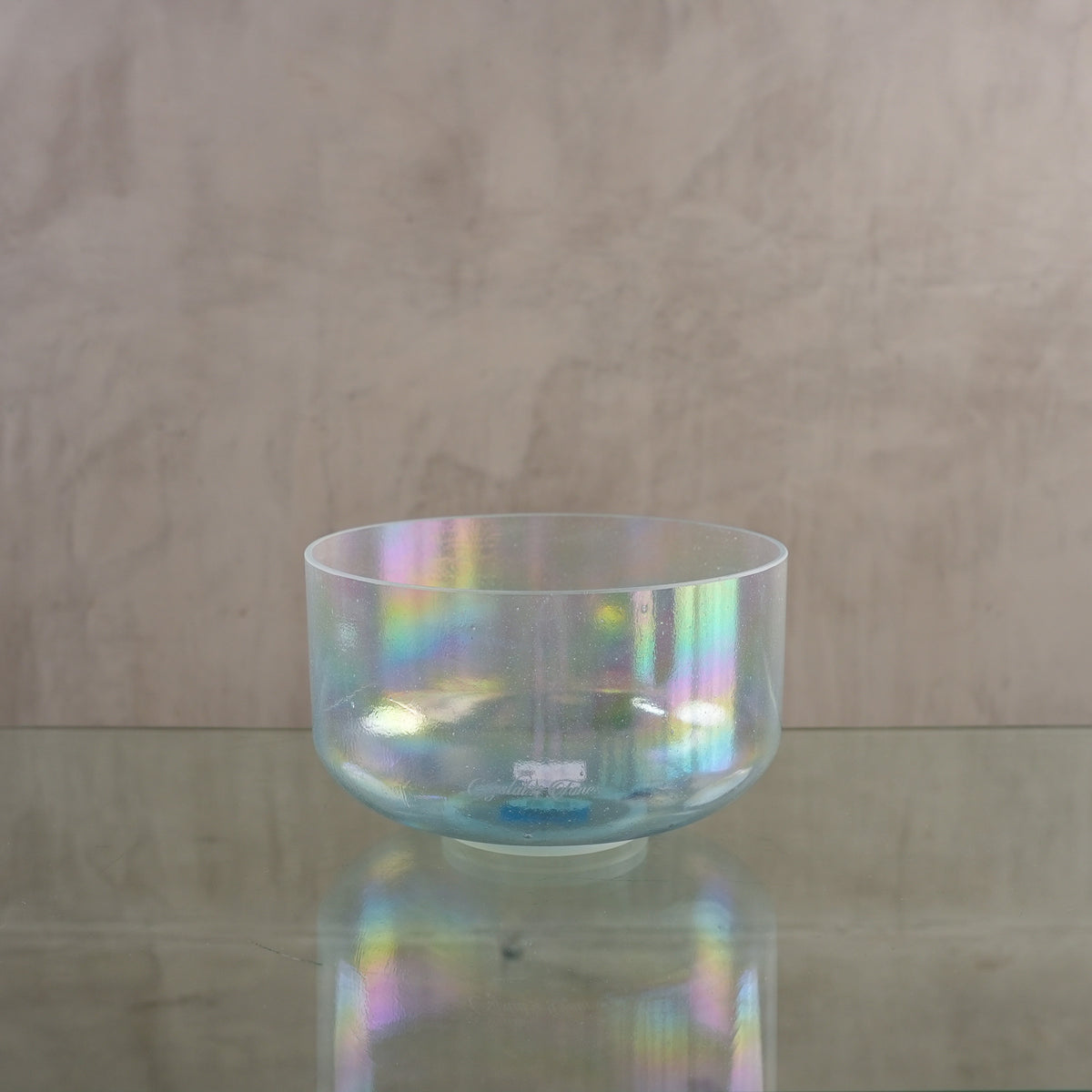 Crystal singing bowl 154153, upright view