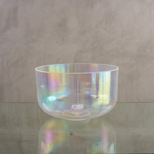 Crystal singing bowl 156193, upright view