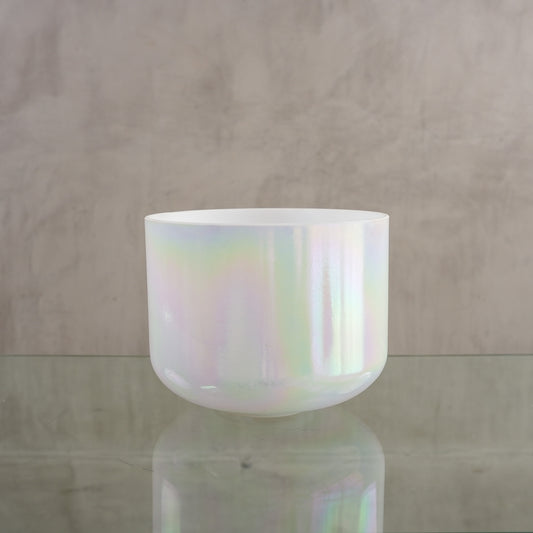 Crystal singing bowl 156347, upright view