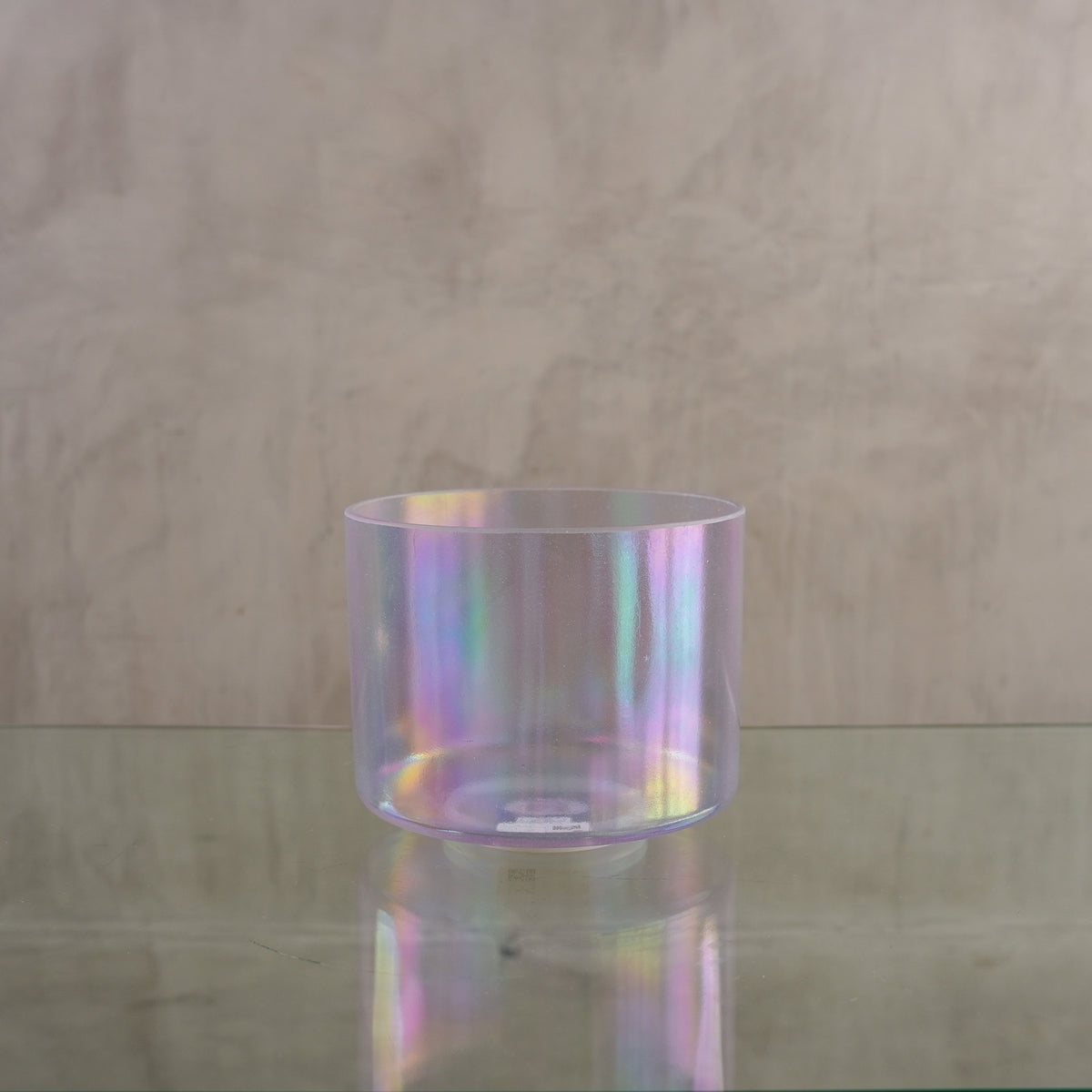 Crystal singing bowl 156447, upright view