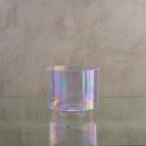 Crystal singing bowl 156447, upright view