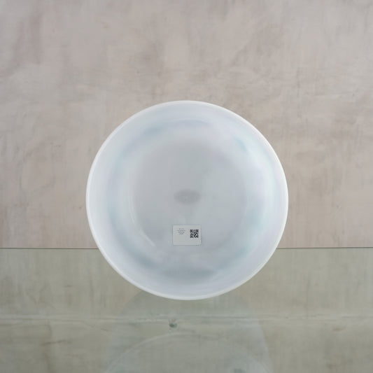 Crystal singing bowl 156587, facing view