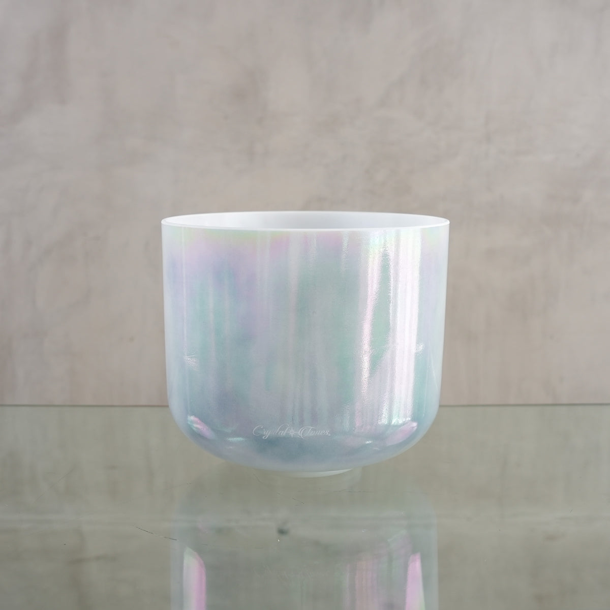 Crystal singing bowl 156587, alternate view