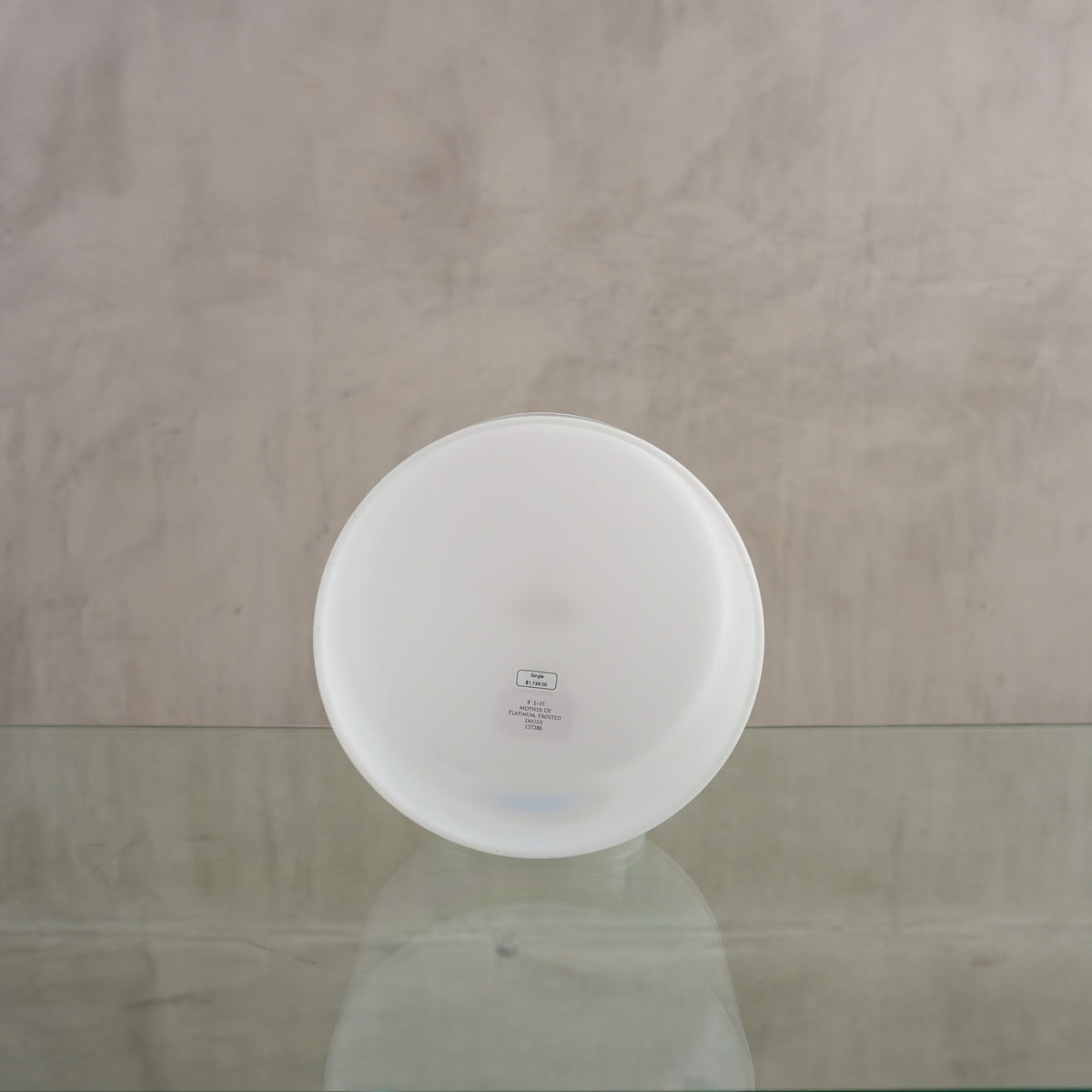 Crystal singing bowl 157288, facing view