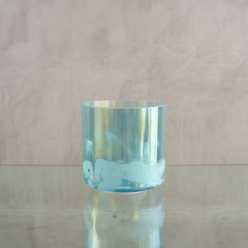 Crystal singing bowl 157550, upright view