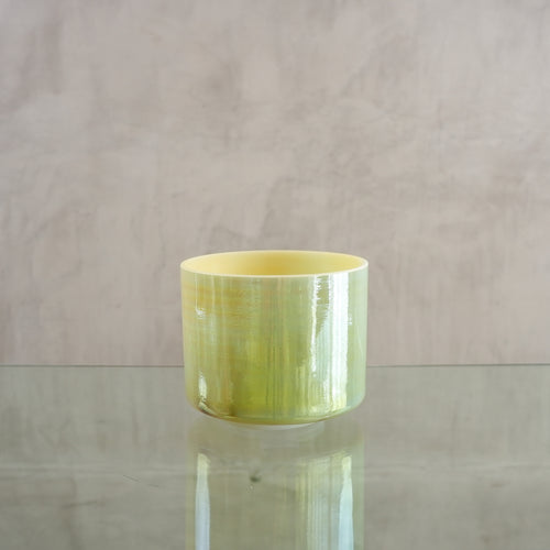 Crystal singing bowl 158096, upright view