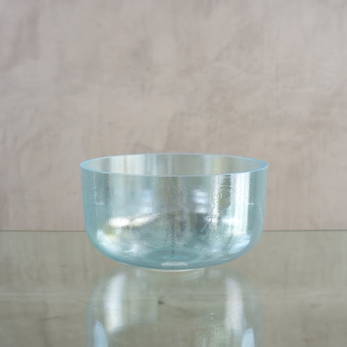 Crystal singing bowl 158441, upright view