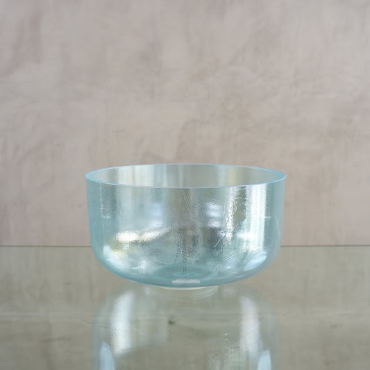 Crystal singing bowl 158441, upright view