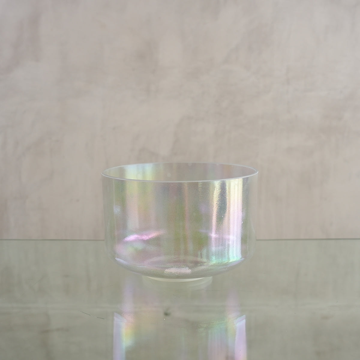 Crystal singing bowl 158964, upright view