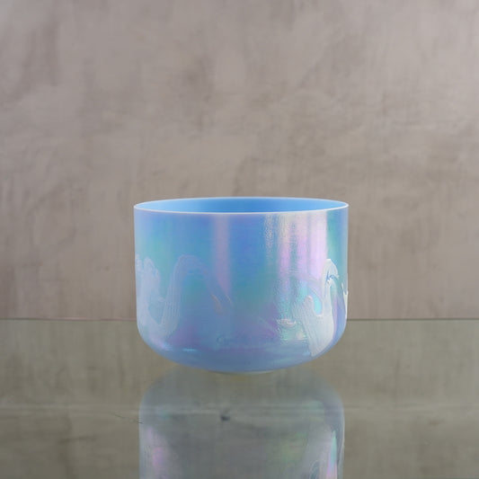 Crystal singing bowl 158998, upright view