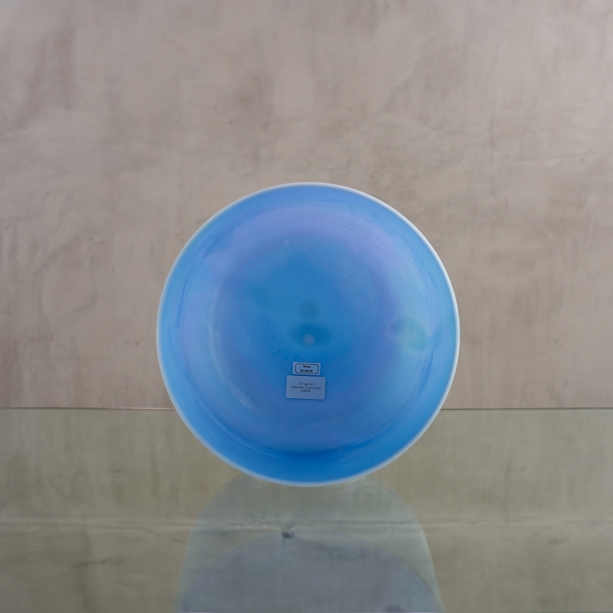 Crystal singing bowl 158998, facing view