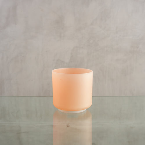 Crystal singing bowl 159530, upright view