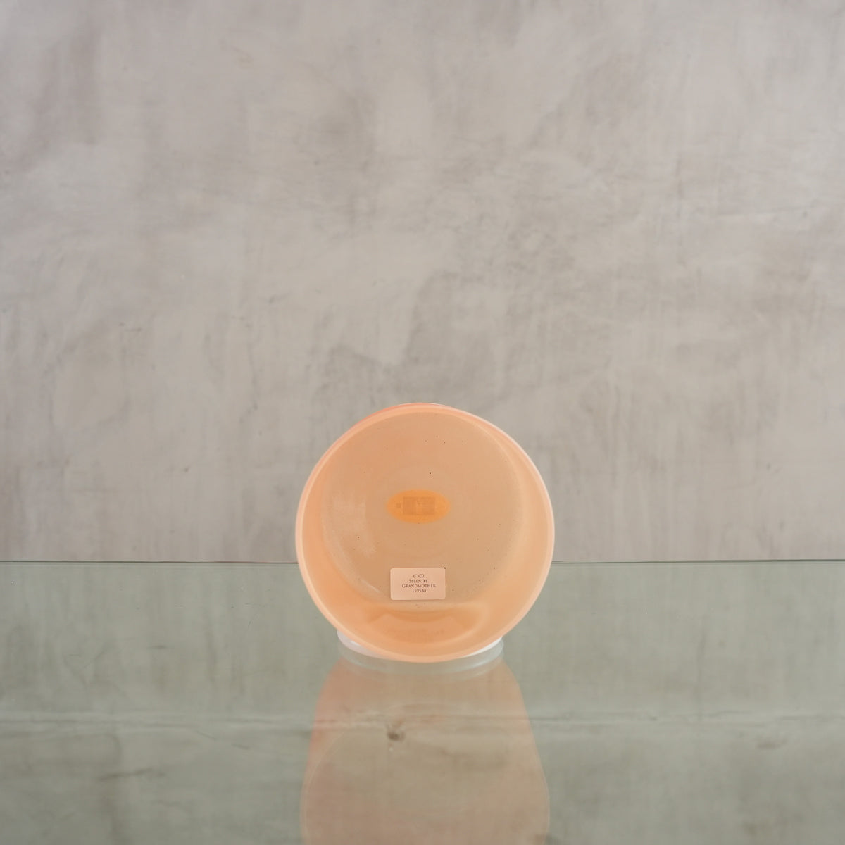 Crystal singing bowl 159530, facing view