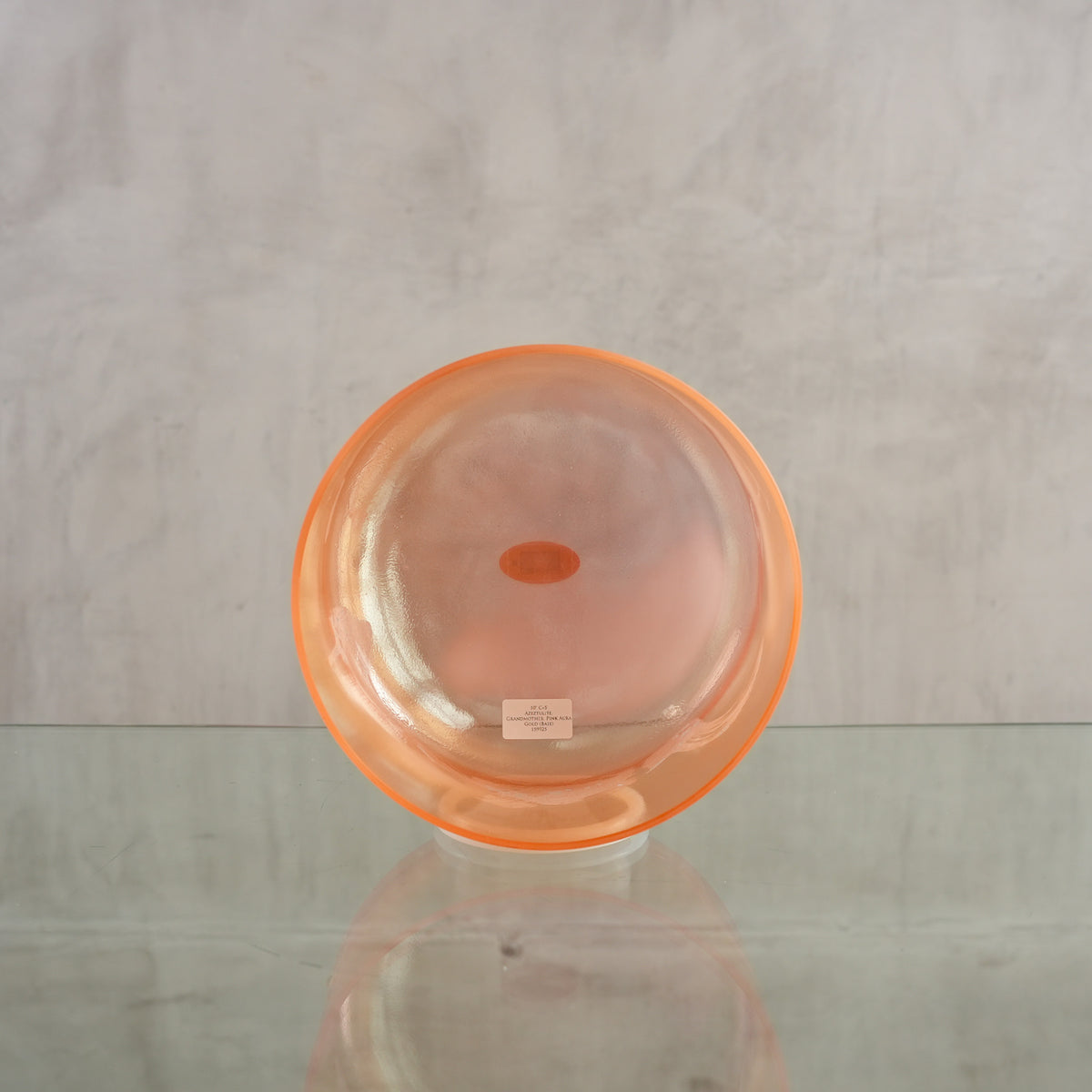 Crystal singing bowl 159925, facing view