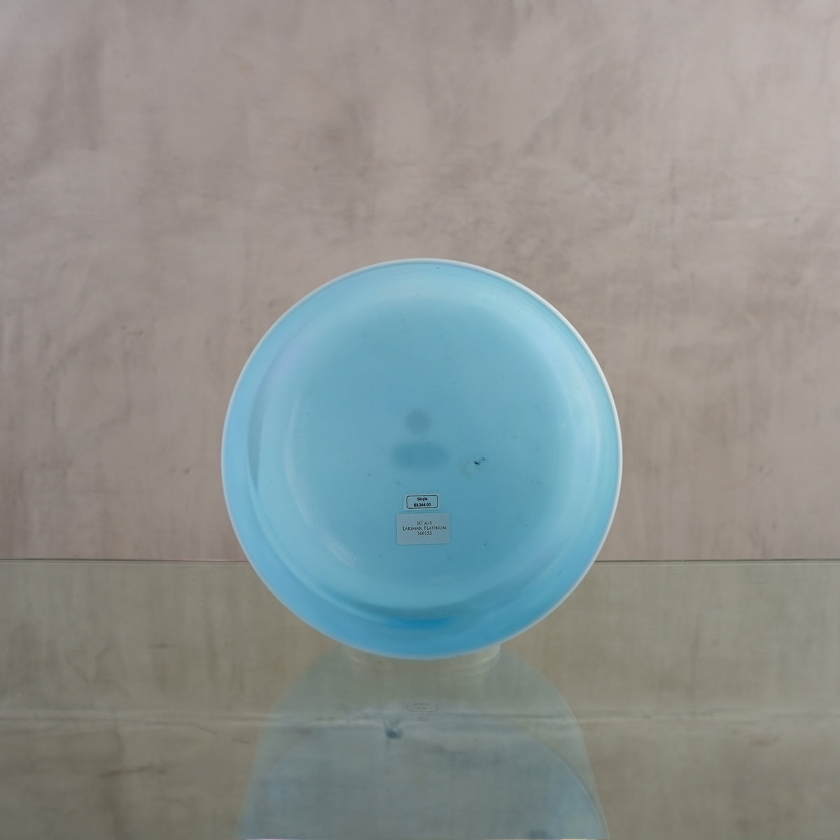 Crystal singing bowl 160153, facing view