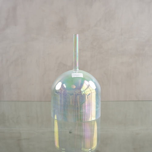 Crystal singing bowl 161557, upright view