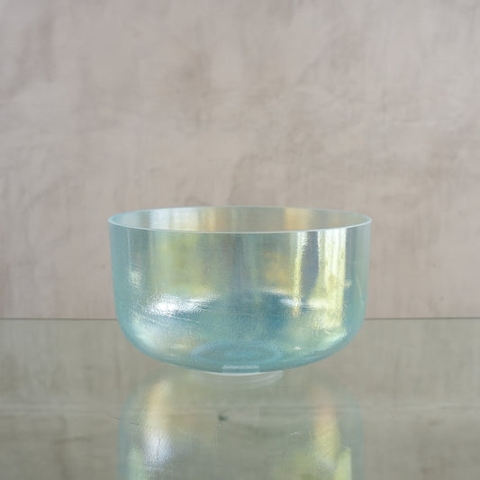Crystal singing bowl 161572, upright view