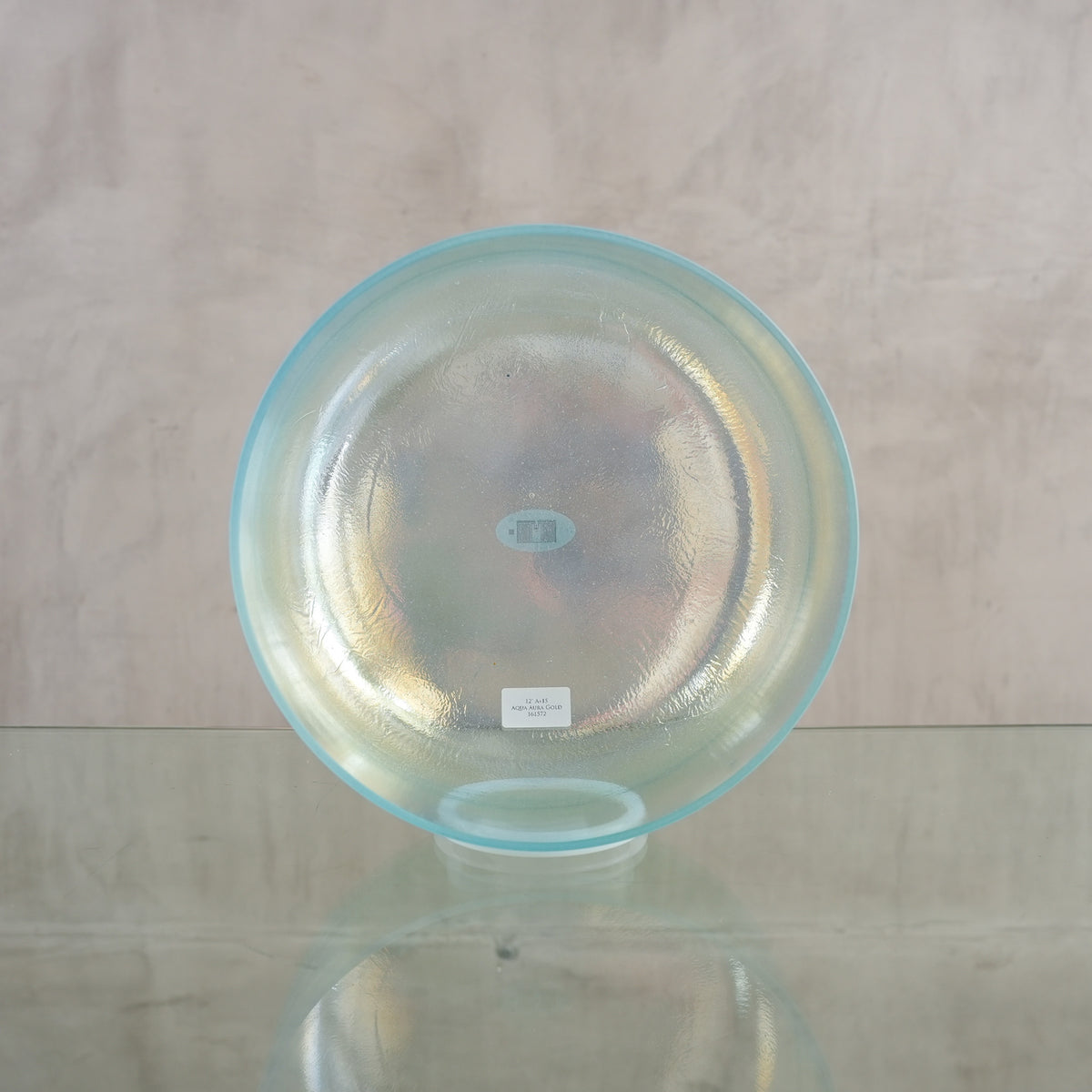 Crystal singing bowl 161572, facing view