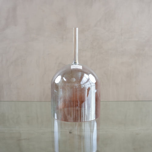 Crystal singing bowl 162598, upright view