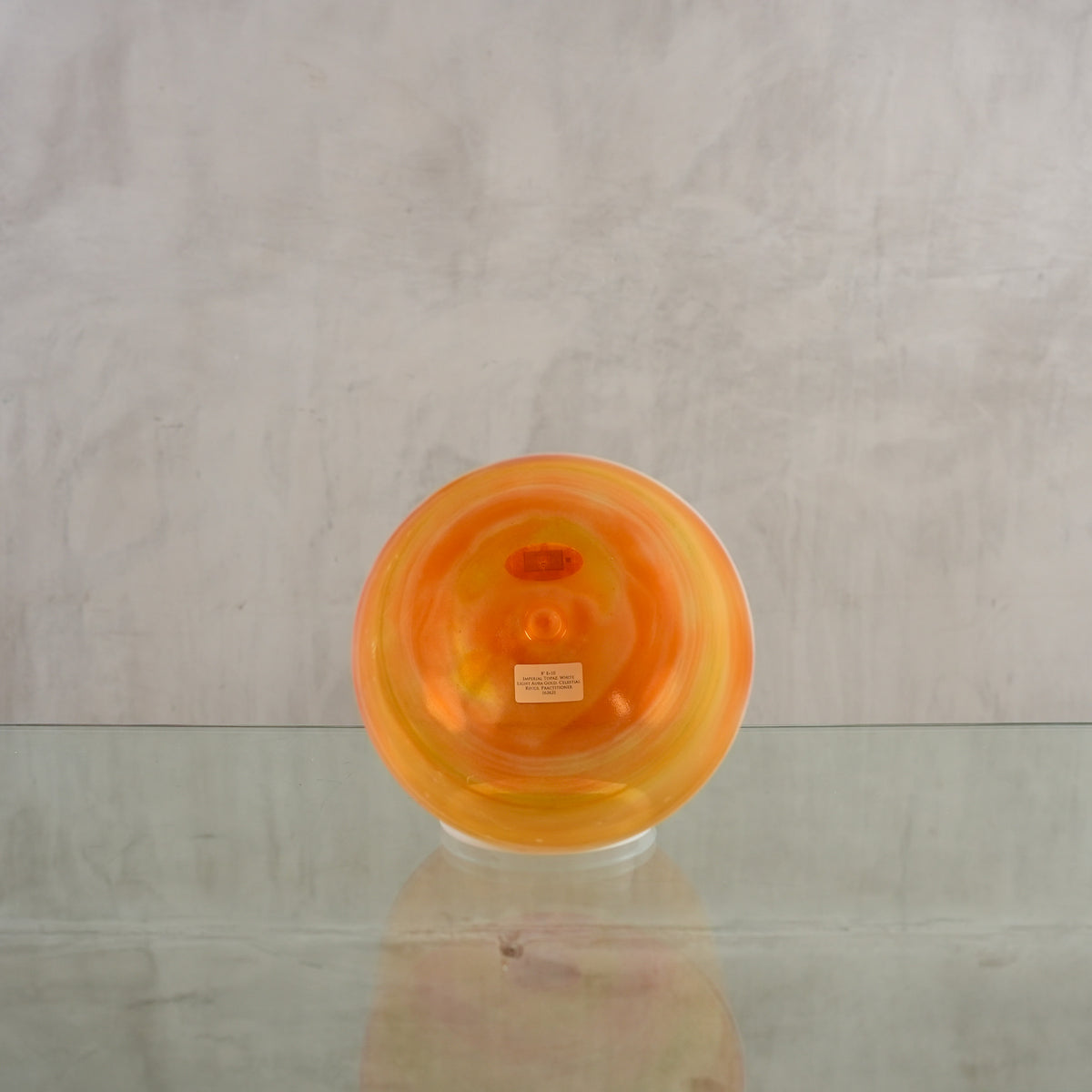 Crystal singing bowl 162621, facing view