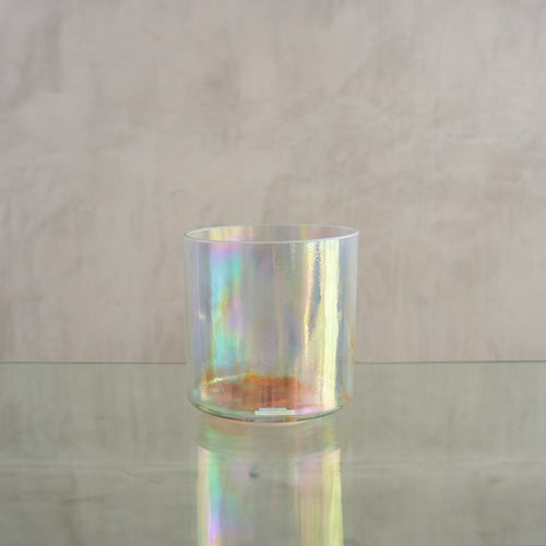 Crystal singing bowl 163697, upright view