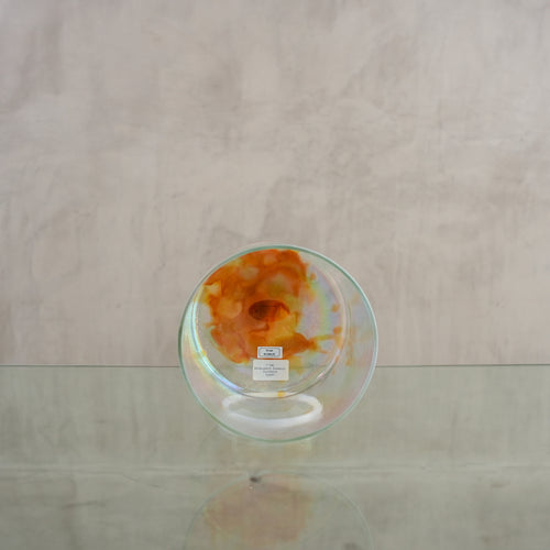 Crystal singing bowl 163697, facing view