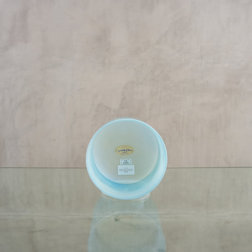 Crystal singing bowl 200106, facing view