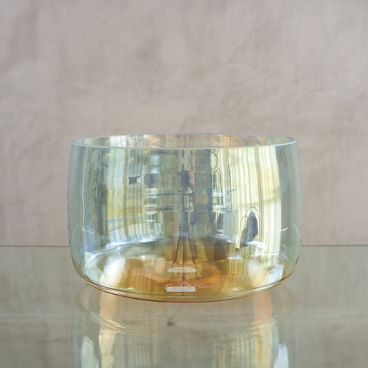 Crystal singing bowl 200139, upright view