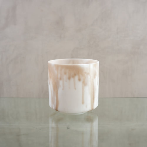 Crystal singing bowl 200250, upright view
